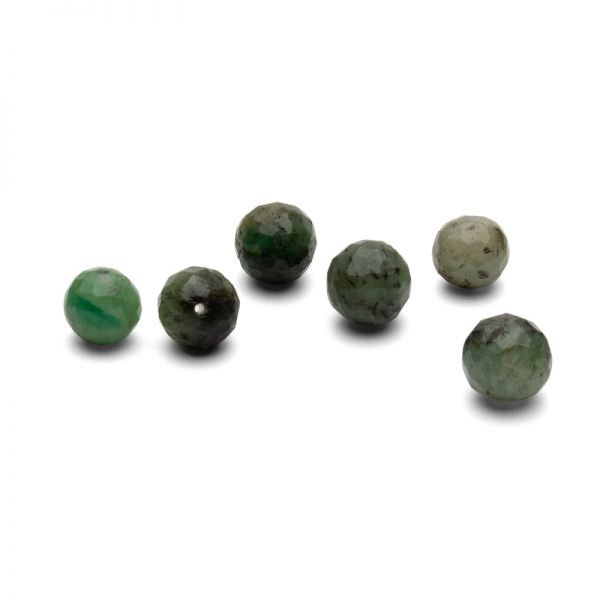 Emerald beads 6 MM GAVBARI, gemstone