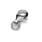 Clasp with bendable ring - carabiner type, AG 925 silver