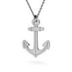 Men's anchor necklace