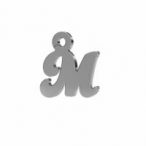 Pendant - letter M - simple font, AG 925 silver