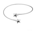 Slip-on bracelet - Star Fancy Stone base, AG 925 silver